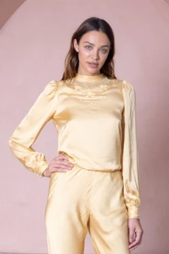 Santa Teresa Tali Blouse - Gold Dust