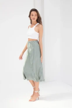 Madeline Silk Skirt - Teal -Cheap Gossavia Store 4s4kZgnaoYZHza90rJMAO7o 4 58937.1706704217
