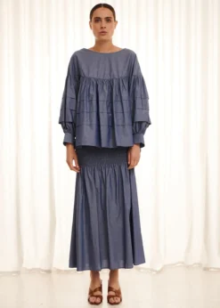 Faith Skirt - Chambray -Cheap Gossavia Store 5SCZCH9uWbVgmp6L1Uhb6y2No 64032.1704503824