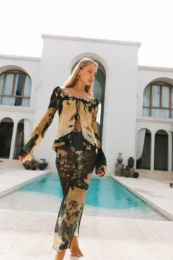 Adeline Blouse Midnight Floral