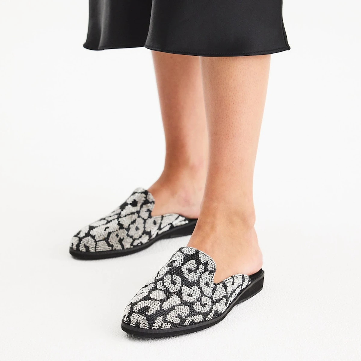 Derby Mule Leopard Rhinestone 3 Derby Mule Leopard Rhinestone - Image 3