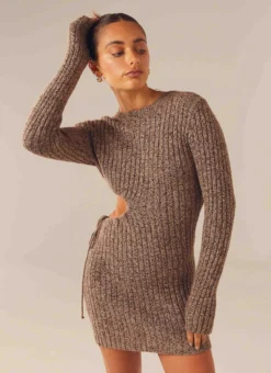 Finesse Knit Mini Dress - Cinnamon -Cheap Gossavia Store 9ly5xMkyWlFbPGwyYICHz Dvw 71800.1710761336