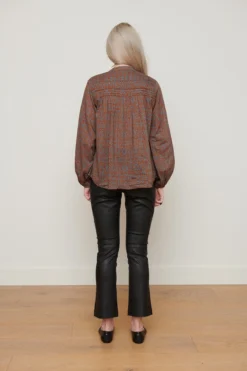 Cotton Voile Pin-tuck Blouse - Othello Choc/denim -Cheap Gossavia Store BBMNSpYE6WS3kNTyCB2PQUY0 45402.1710502041