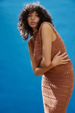 LAURA CROCHET SKIRT - RUST -Cheap Gossavia Store FACSWrNkbmRMGHwLCyVU1sC1E 56666.1709726574