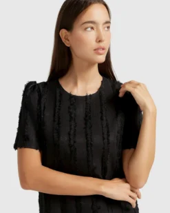 Star Child Textured Mini Dress - Black -Cheap Gossavia Store FSS7Ui1n62Lt9nUwzlQEYB20o 75326.1710934037