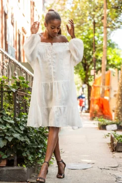 PEBBLY DRESS CRISP WHITE -Cheap Gossavia Store JNRx3jHwziE2ajmz27p4xug 4 95526.1704234678