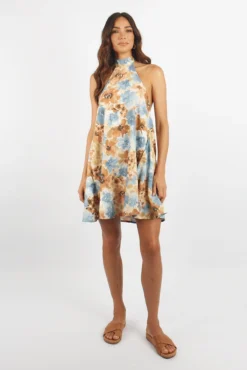 TERZA MINI DRESS - POPPY FLORAL PRINT