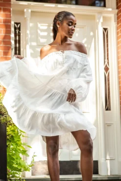 PEBBLY DRESS CRISP WHITE -Cheap Gossavia Store NKjnlvDpIHdgZQKnos6KtPLGY 92551.1704234678