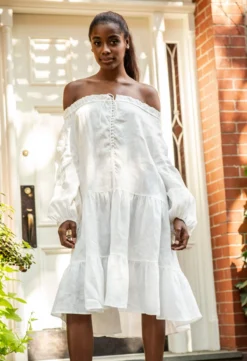 PEBBLY DRESS CRISP WHITE -Cheap Gossavia Store O42xCrbgURHTEO6wMlVpP7HtA 00766.1704234677