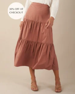 Prairie Skirt - Rosewood -Cheap Gossavia Store Q83TkN6JkxQLXC9MIRuELjHL8 90542.1707219546