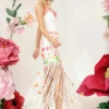 In Full Bloom Fringe Skirt