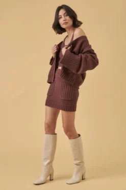 HUDSON KNIT MINI SKIRT - MAHOGANY -Cheap Gossavia Store RoUyQmlKgUbOwiaTWNnlx1 Wg 93907.1711107210