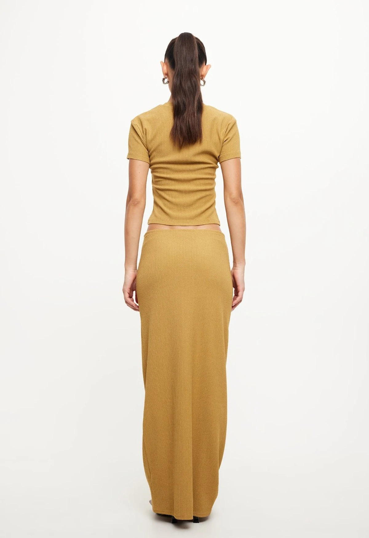 NOSTALGIC MAXI SKIRT - GOLD 5 NOSTALGIC MAXI SKIRT - GOLD - Image 5