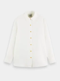 Scotch & Soda Oversized Linen Shirt - 100467428
