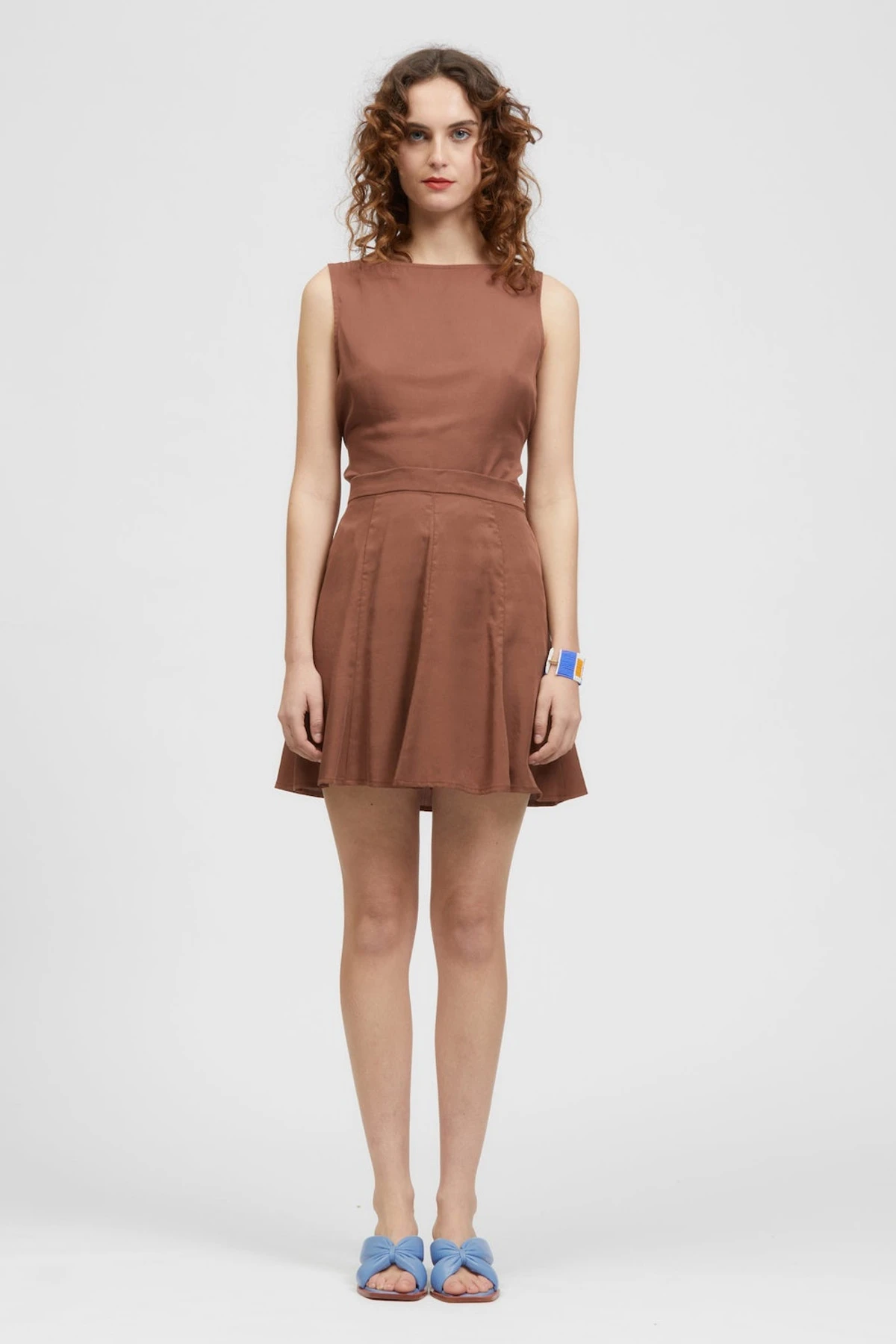 Poa Mini Skirt Brown 1 Poa Mini Skirt Brown