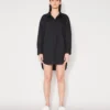 EVERYDAY SHIRT DRESS - BLACK