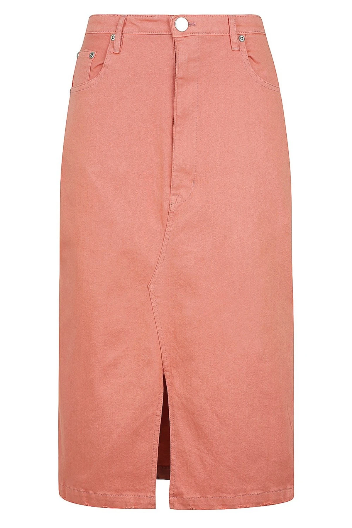 Long Midi Skirt - Faded Rose 1 Long Midi Skirt - Faded Rose