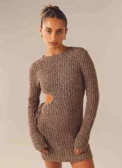 Finesse Knit Mini Dress - Cinnamon -Cheap Gossavia Store oGvxG1brPo9a7ji68NPT924kg 95238.1710761337