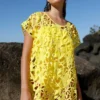 Aussie Flora Kaftan - Wattle
