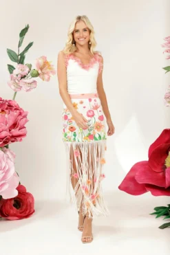 In Full Bloom Fringe Skirt -Cheap Gossavia Store x68WZk27TXqUJjH3 C 53GGJo 76283.1710335581
